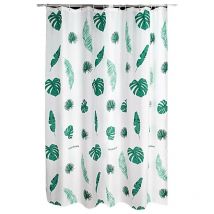 Doublure de rideau de douche avec 6 crochets en plastique, doublure de rideau de douche en plastique de 100 x 180 cm pour cabine de douche et