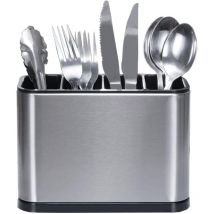 Sollbry - gouttoir à Couverts, Porte Ustensiles Organiseurs, Porte Ustensiles Cuisine, 4 Compartiments,Utilisé pour Organiser Les Comptoirs De