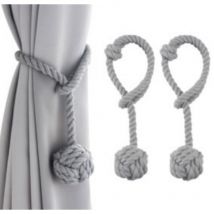 Embrasses de rideaux, lot de 2 embrasses de rideaux en corde, embrasses de rideaux robustes pour rideaux, embrasses de rideaux d'intérieur et
