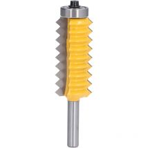 Sollbry - Fraise à toupie, fraise à toupie à tige de 8 mm à plusieurs dents, outil de coupe de fraise à rainurer en métal pour le travail du bois