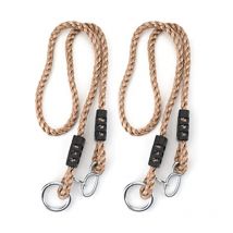 Sollbry garden-line Kit de cordes : 2 x cordes d'extension réglables pour balançoire 110-180 cm avec suspension