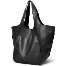 Grand sac fourre-tout en cuir souple pour femmes, sac seau Portable de grande capacité pour la salle de sport, les voyages, le travail et le shopping