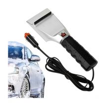 Sollbry Grattoir à neige électrique pour voiture, grattoir à glace pour chauffage de voiture d'hiver,Déneigeur de fenêtre 12 V - Outil de