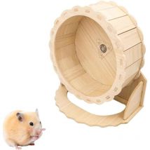 Hamsterrad Leises Laufrad aus Holz, Hamsterrad Laufrad für Hamster, Laufrad für Hamster Hamsterrad aus Holz Laufrad für Hamster, 21 cm - Sollbry