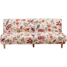 Sollbry - Housse 3 Places Housse de canapé sans accoudoirs Extensible Housse canapé sans Bras Housse de canapé-lit Pliante élastique(190210cm)