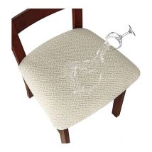 Sollbry - Housse de Chaise Housse de Coussin de Chaise Housse de siège de Chaise imperméable Démontable Housse Assise Chaise Elastique Jacquard