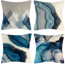 Housse de Coussin, Housse Coussin 45x45cm Lot de 4 Housses de Coussin Taie d'oreiller Décoratif Canapé pour Chambre, Canapé, Chaise, Lit,Jardin