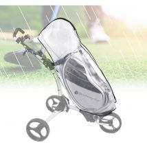 Sollbry - Housse de Pluie de Golf Transparent Protège-Sac de Golf Sac de Voyage de Golf Sac de Golf Capuche de Pluie Housse de Sac de Golf pour Sac