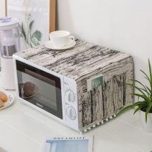 Sollbry - Housse de protection anti-poussière pour micro-ondes - Accessoire de four à micro-ondes - Couverture anti-poussière - Décoration