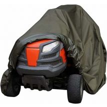 Sollbry - Housse de tondeuse à gazon autoportée, imperméable, robuste, durable, résistante aux uv et à l'eau pour tracteur de jardin à l'intérieur et