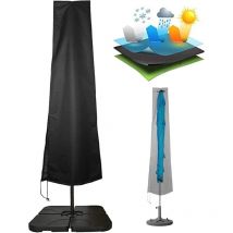Sollbry - Housse Parasol Déporté Jardin en 210D Oxford Imperméable, Couverture pour Parasol Jardin, Housse de Protection Parasol Déporté