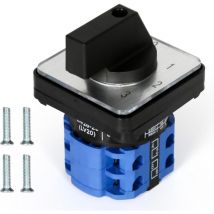 Interrupteur rotatif Universal 4 Position 8 Terminales Sélecteur de Came Rotatif Interrupteur Rotary Cam Commutateur Inverseur 20A LW26-20/2 - Sollbry