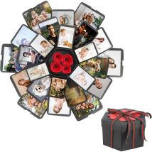 Sollbry - Kit de bricolage - Boîte cadeau surprise - Boîte à explosion diy - Album photo explosion - Boîte cadeau pour anniversaire, Noël, demande en