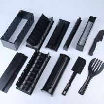 Sollbry Kit de fabrication de sushis pour débutants - Machine à sushi originale Deluxe Tutoriels vidéo en ligne exclusifs complets avec couteau à