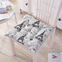 Lot de 10 coussins de chaise de bureau épais, coussins de chaise de terrasse pivotante intérieure et extérieure, coussins de chaise de salle à manger