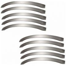 Lot de 10 poignee de meuble cuisine -Poignées de porte Brossé poignee de cuisine poignée cuisine entraxe 160mm - Sollbry