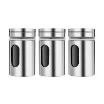 Lot de 12 Boîtes à Épices avec Couvercle Pivotant,Bouteille d'assaisonnement en Acier Inoxydable,Pot Epices Set epices Cuisine,pots à épices pour