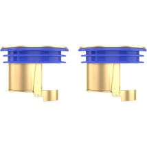 Lot de 2 bouchons anti-refoulement pour vidange de sol de douche - Bouchon anti-refoulement - Bouchon anti-odeur pour siphon de cuisine et salle de