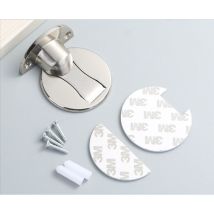 Sollbry - Lot de 2 butées de porte magnétiques - Butée de porte magnétique - En brossé - Invisible et durable - Sans perçage