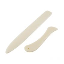 Sollbry - Lot de 2 marqueurs de pliage en os pour travaux manuels,En Forme d'Os Droits Et Incurvés Plioir Scrapbooking Pour Travaux Manuels,