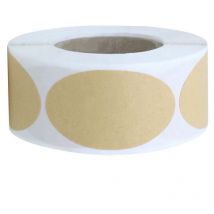 Lot de 250 étiquettes vierges en papier kraft faites à la main, étiquettes cadeaux pour bocaux - Sollbry
