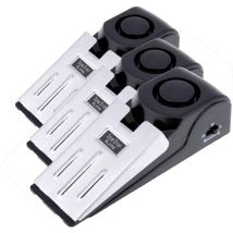 Sollbry - Lot de 3 Safety Wedge Arrêt de porte Arrêt d'alarme Blocage Voyage Alerte de sécurité domestique 120db (pack de 3)