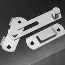Lot de 4 loquets de porte en acier inoxydable pour porte de grange, serrure de porte pliante, serrure de porte coulissante, serrure antique, loquets