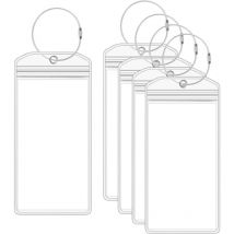Lot De 5 Etiquette Valise, Etiquette Bagage Valise Transparente Etiquette Valise Voyage Avion CroisièRe éTiquette De Bagage Pour Bagage,Valise,Voyage