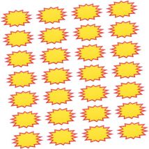 Lot de 50 étiquettes d'affichage de prix, autocollants de prix pour magasin, panneaux imprimables, étiquettes pour collecte de fonds, remplacement de