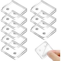 Lot de 8 clips de rideau de douche autocollants - Protection anti-éclaboussures - Transparent - Coupe-vent - Pour salle de bain - Sollbry