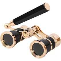 Sollbry - Lunettes d'opéra jumelles 3X25 lunettes de théâtre mini jumelles compactes avec chaîne pour adultes enfants femmes dans un concert musical