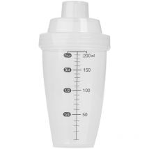 Mélangeur Vinaigrette 200 ml Plastique Sauce Mélangeur pour Salade,marinades - Melangeur Vinaigrette Gradué Shaker - Anti-Fuite - Sollbry