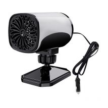 Mini radiateur soufflant 12V, radiateur soufflant à économie d'énergie 120W, ventilateur de chauffage électrique rotatif usb avec support rotatif à