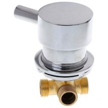 Mitigeur Cabine de Douche mélangeur de vanne de mélange d'eau froide chaude robinet de sortie deux en un G1/2 'pour la salle de douche - Sollbry