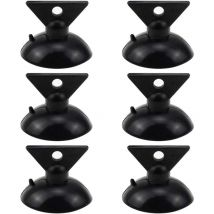 Outil d'enlèvement des ampoues -6 pièces dans un paquet, pour ampoule de lampe, outil de suçoir, outil de ventouse halogène led GU10 MR16 – Noir