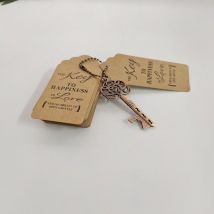 Ouvre-bouteilles à clés, ouvre-bouteille à clés squelette Vintage avec étiquette de carte d'escorte et porte-clés, cadeau Souvenir pour fête de