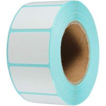 Packung mit 800 weißen selbstklebenden Etiketten, 60 mm x 30 mm, für Drucker mit Gefrierdosen - Sollbry