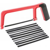 Petite Scie à Métaux, Scie à Métaux Junior, Mini Scie à Métaux, Mini Hand Saw, Scie à Métaux Portable, Petite Scie à Main, Avec 10 Lames de Scie