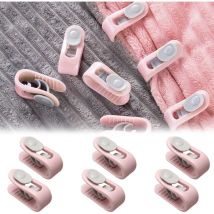 Pince Couette,Porte Draps,Clip de Feuille,6 pcs Clips de Housse de Couette,Porte-Couette,Attaches de Couette,Couette Clips de Couette,Clip de Feuille