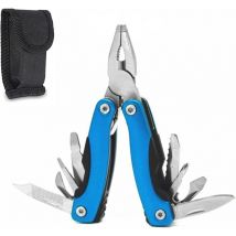 Sollbry - Pince Multifonction, Pince Multi-Outils, Pliable Multi Tools Pince, Pince de Poche, Outil de Multifonction 11 en 1, Avec Ouvre-Boîte,
