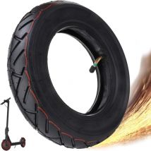 Pneu Trotinette Electrique, 10 Pouces Roues de Trottinette, Scooter Pneus et Chambre a Air Trotinette Electrique - Sollbry