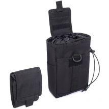 Pochette de Décharge Tactique Pochettes à Cordon pour Ceinture Tactique Gilet Sac à Dos Pochette Utilitaire Pliable - Sollbry