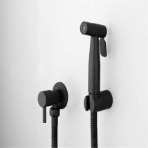 Sollbry - Pommeau De Douche Bidets Noirs Salle De Bains Douche à Main Bidet Toilette Pulvérisateur Douche Hygiénique De Bidet Robinet à Fixation