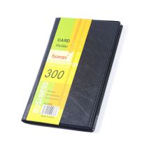 Porte Cartes de Visite Carte de Livre pvc Cartes pour Ranger Fidélité Porte Carte de Crédit etc (Noir) - Sollbry