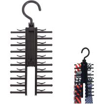 Sollbry - Porte Cravates, Cintres à Cravates, Porte Cravates Réglable, Porte Cravates Réglable en x, Porte Cravates avec Pince Antidérapante, pour