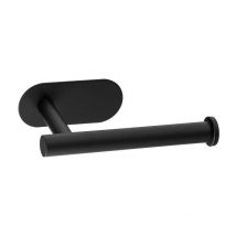 Sollbry Porte-papier toilette noir, porte-papier toilette mural, porte-papier toilette en acier inoxydable, porte-papier toilette autocollant sans