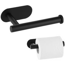 Porte Papier Toilette, Support Premium sans Perçage, Porte Rouleau Papier Toilette Mural en Acier Inoxydable pour Cuisine et Salle de Bain,