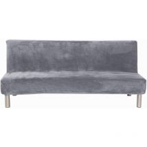 Sollbry - Pour l'hiver - Housse de canapé et de lit - Couleur unie - Antidérapante - Extensible - Convient pour canapé-lit pliant, sans
