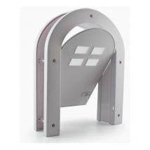 Sollbry - Puerta para gatos de interior con forma única, puerta para mascotas, con cerradura para perros y gatos de hasta 150 cm, fácil instalación y