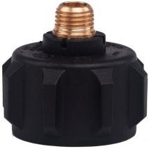 QCC1 Gasregler-Adapter, Ventilanschluss mit Mutter und 1/4 Zoll Außengewinde aus massivem Messing - Sollbry